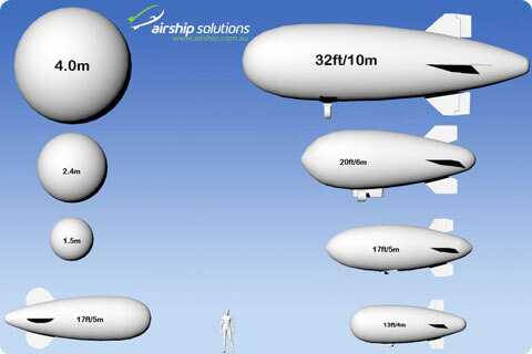 Standard Sizes of Operational Blimps Airship Solutions Manufacture's